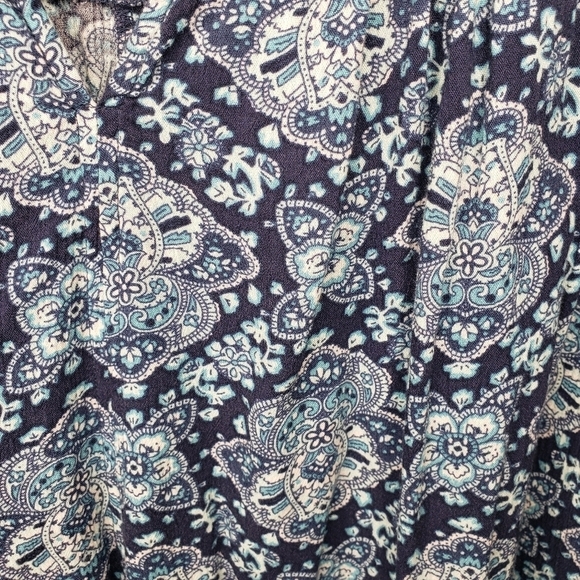 American Eagle Paisley Dress S Cottagecore Grannycore Boho Prairie A Line - Picture 6 of 11